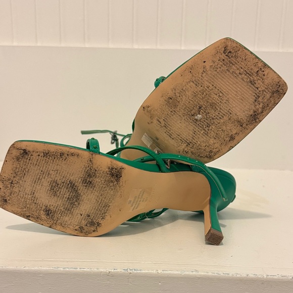 Marc Fisher Green Strappy Heels - Picture 7 of 8